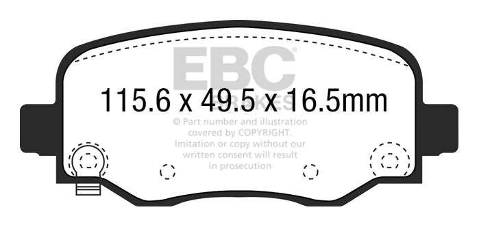 EBC Brakes Yellowstuff 4000 Series Street – DP43031R