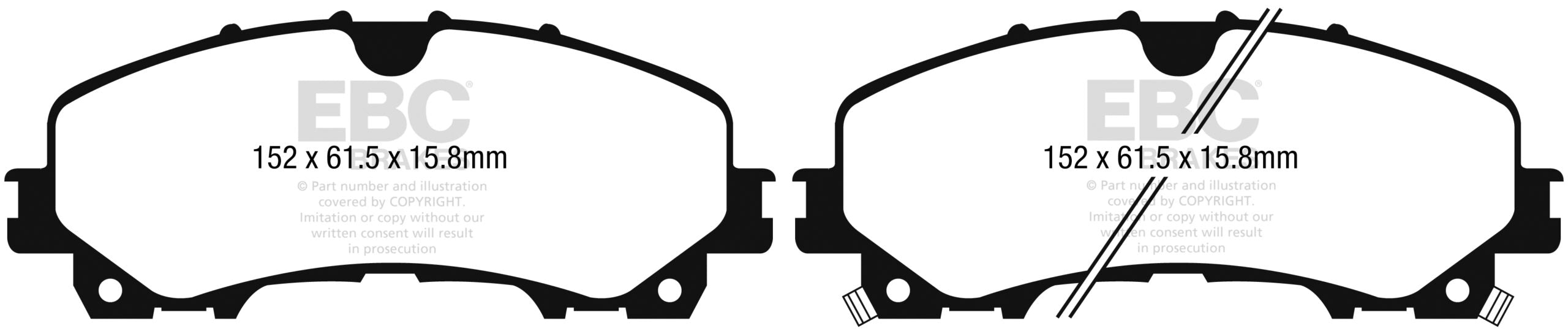 EBC Brakes Ultimax OE Replacement Brake Pad Set – DPX3036