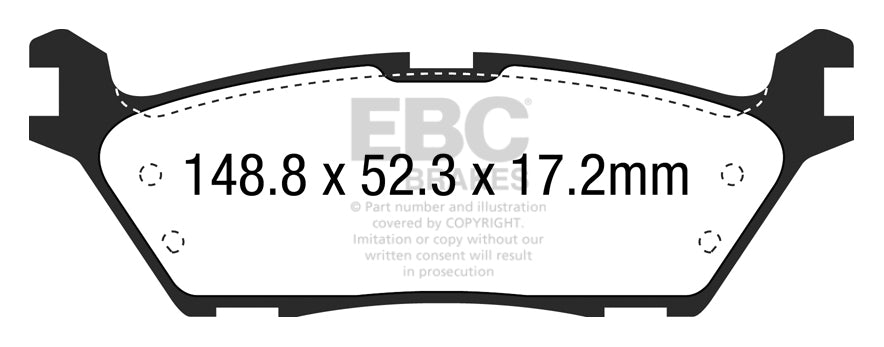 EBC Brakes Yellowstuff 4000 Series Street – DP43037R