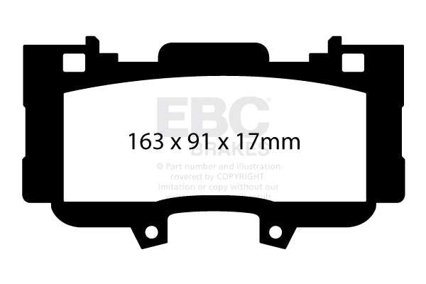 EBC Brakes Racing RP-1 Track and Race Brake Pads DP83042RP1 - Performance HQ - United Kingdom