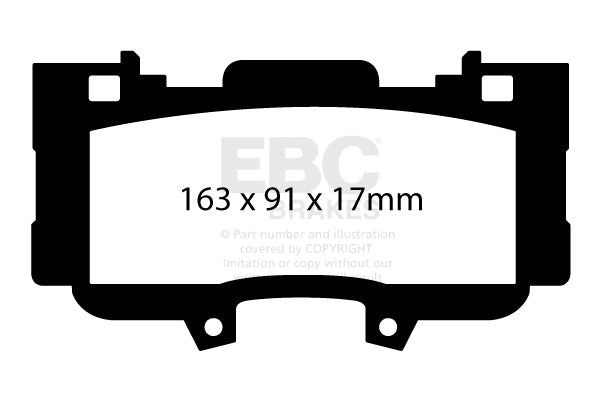 EBC Brakes Racing RP-X Track and Race Brake Pads – DP83042RPX