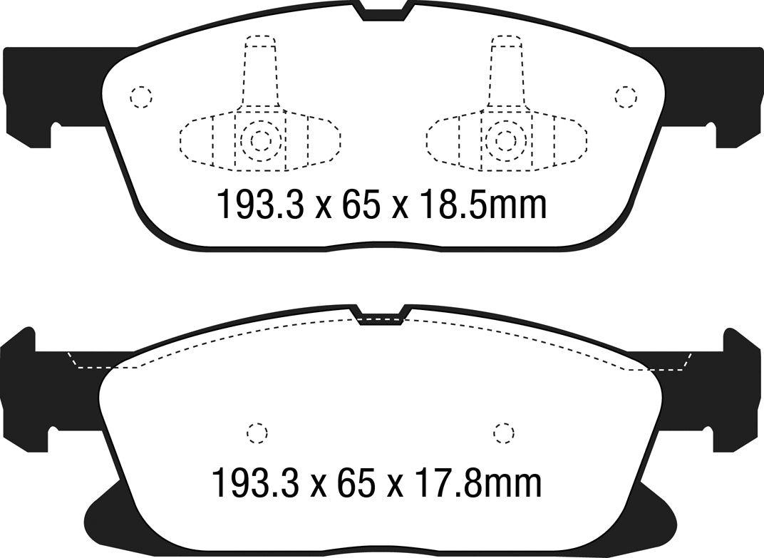 EBC Brakes Yellowstuff 4000 Series Street – DP43043R