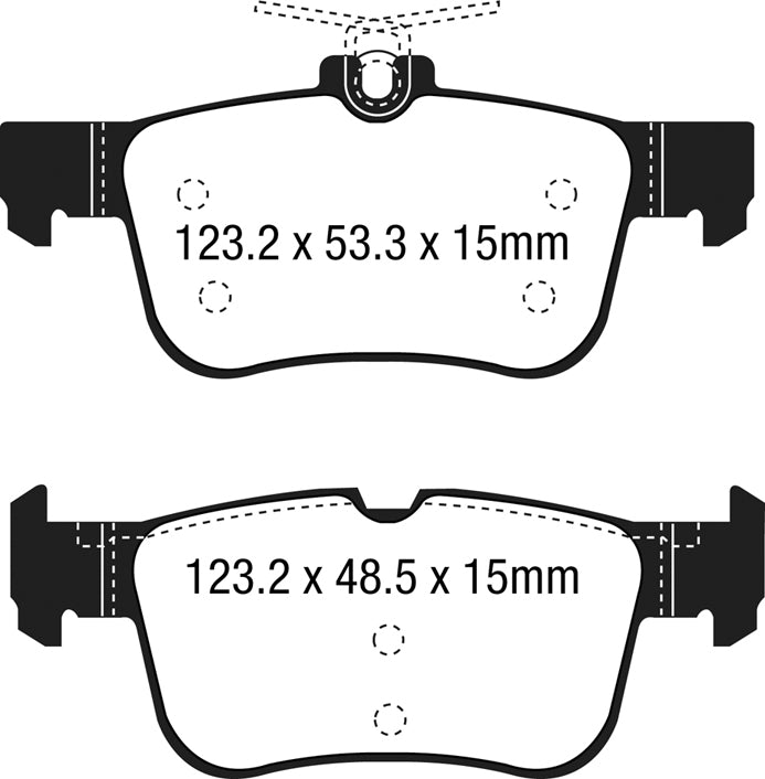 EBC Brakes Ultimax OE Replacement Brake Pad Set – DPX3047