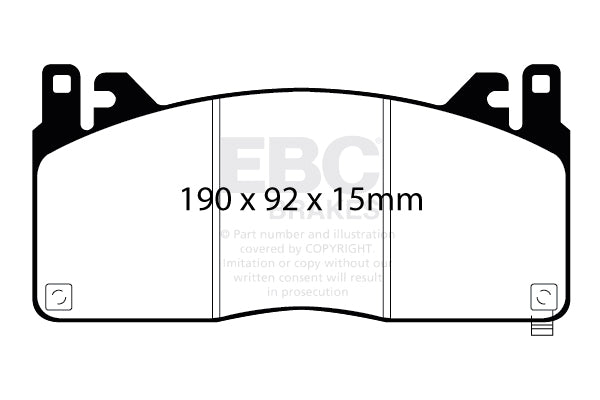 EBC Brakes Yellowstuff 4000 Series Street – DP43050R
