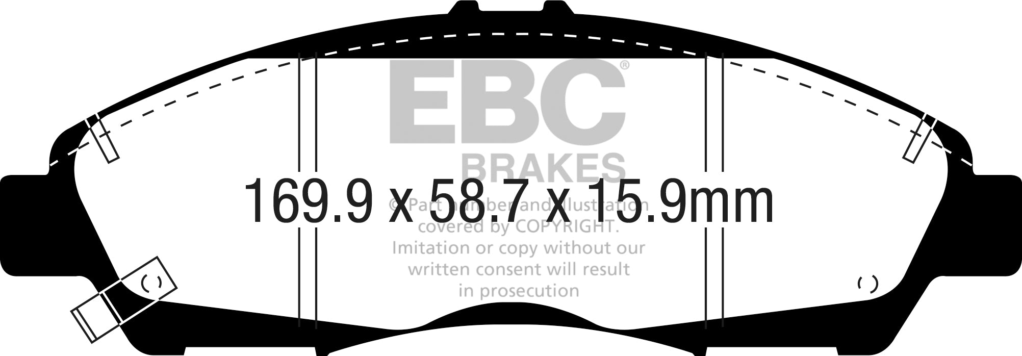 EBC Brakes Yellowstuff 4000 Series Street – DP43050R