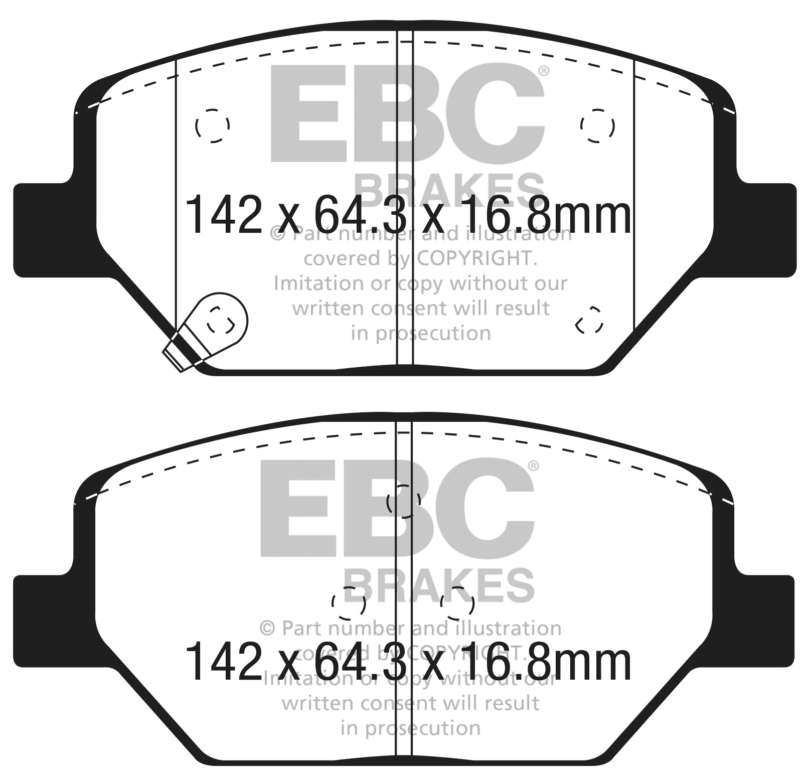 EBC Brakes Yellowstuff 4000 Series Street – DP43064R