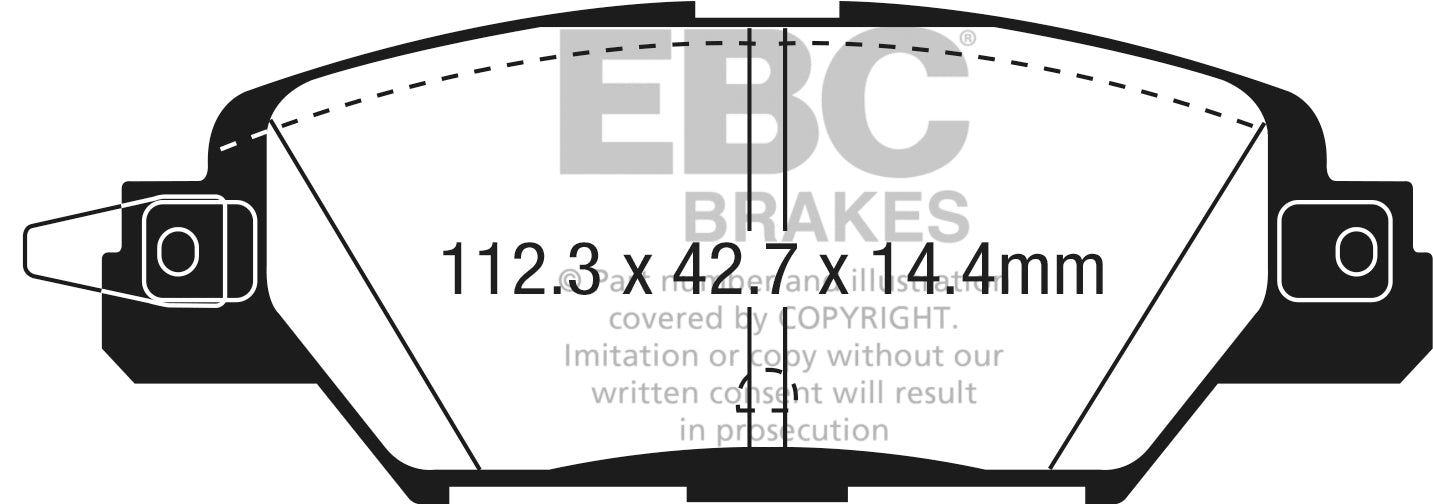 EBC Brakes Yellowstuff 4000 Series Street – DP43064R