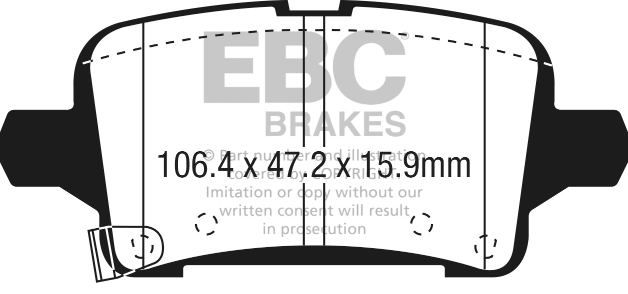 EBC Brakes Yellowstuff 4000 Series Street – DP43064R