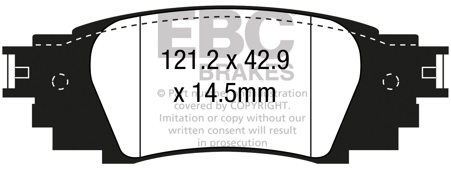 EBC Brakes Yellowstuff 4000 Series Street – DP43064R