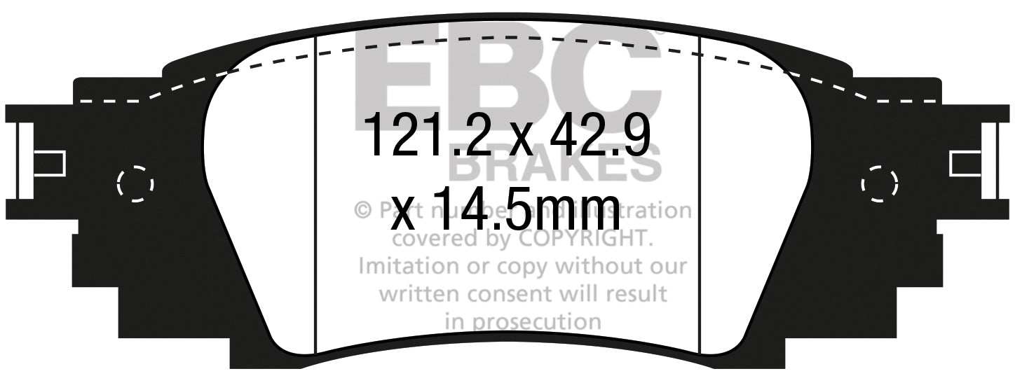 EBC Brakes Greenstuff 2000 Series Sport Brake Pad Set DP23080 - Performance HQ - United Kingdom