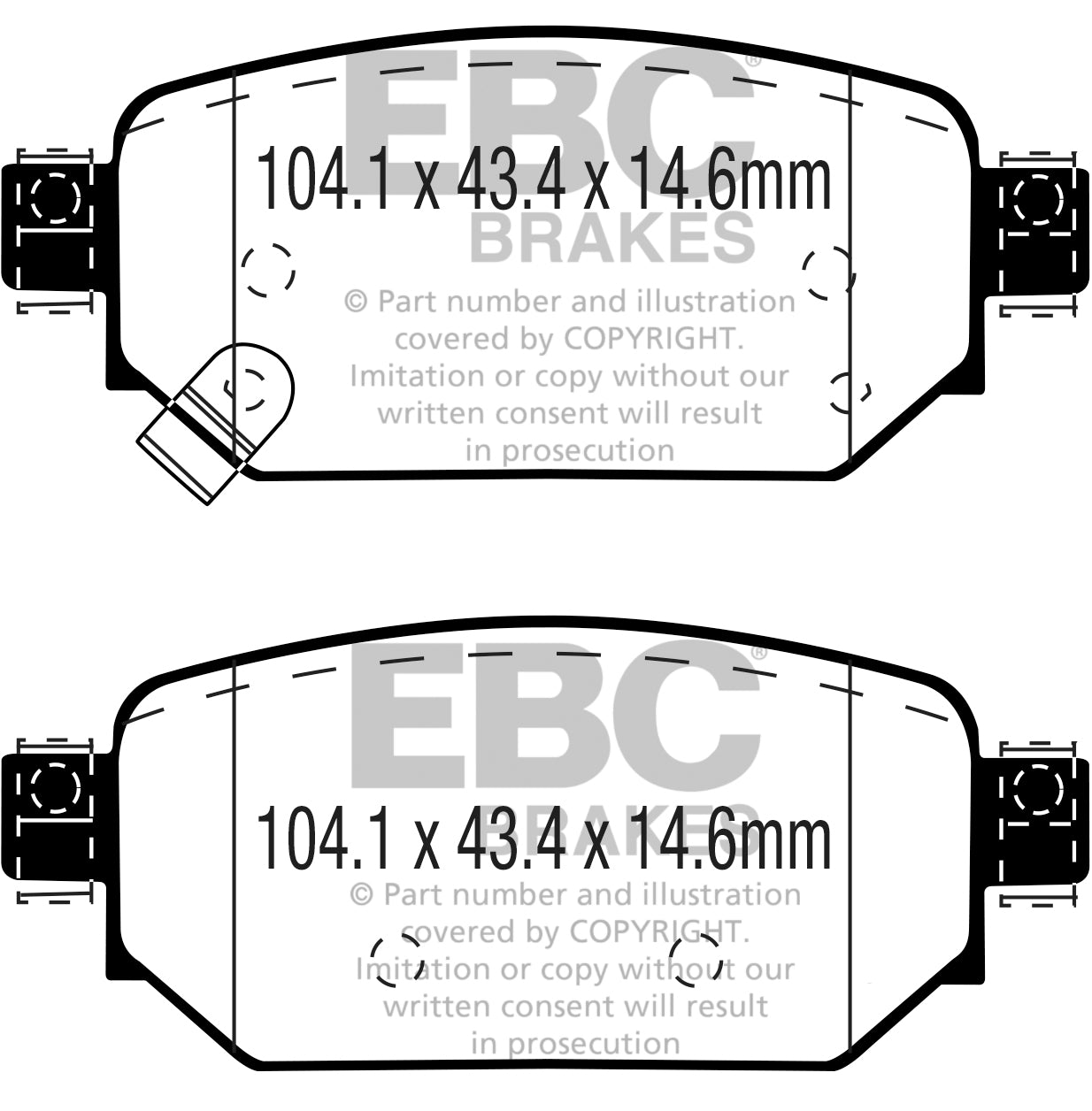 EBC Brakes Yellowstuff 4000 Series Street – DP43064R