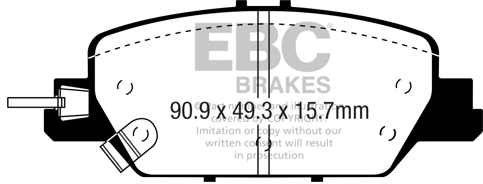EBC Brakes Yellowstuff 4000 Series Street – DP43085R