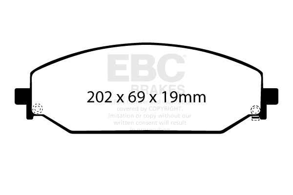EBC Brakes Yellowstuff 4000 Series Street – DP43085R