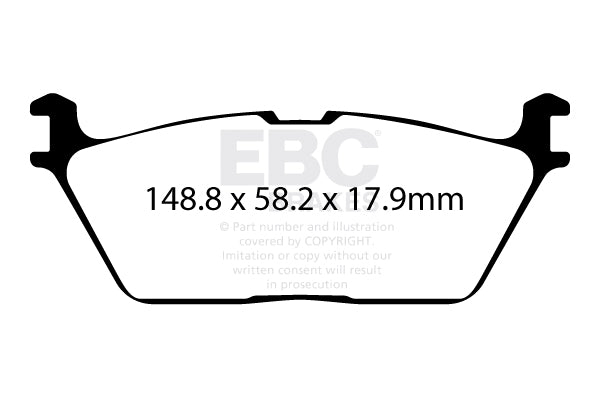 EBC Brakes Yellowstuff 4000 Series Street – DP43095R