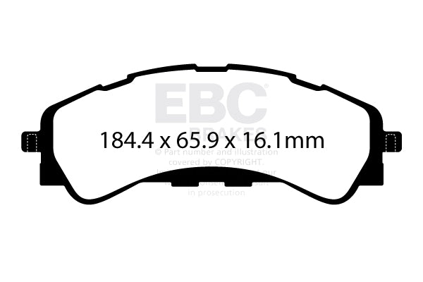 EBC Brakes Yellowstuff 4000 Series Street – DP43095R