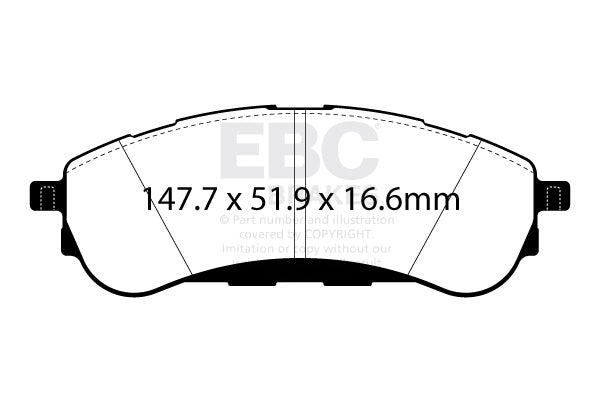 EBC Brakes Yellowstuff 4000 Series Street – DP43108R