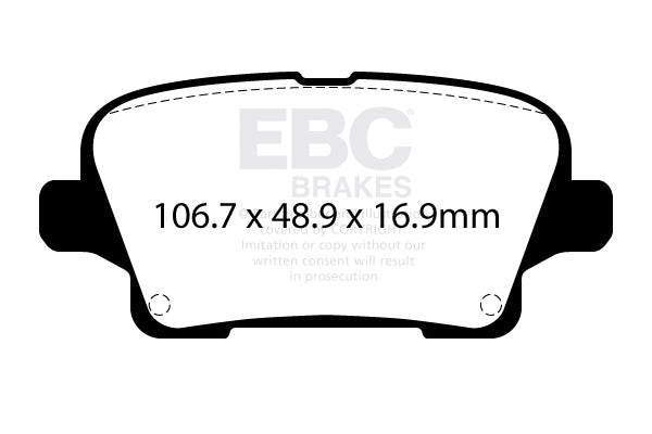 EBC Brakes Yellowstuff 4000 Series Street – DP43125R