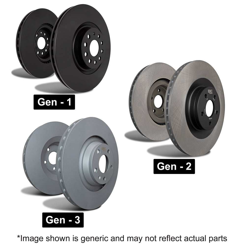 EBC Brakes D Series Premium OE Replacement Disc Rotors (Pair) (D347) - Performance HQ - United Kingdom