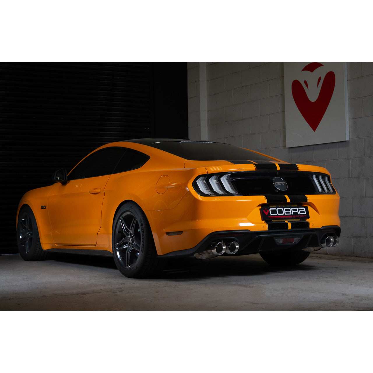 Cobra Sport Ford Mustang 5.0 V8 GT (2018>) Facelift 3 Valved Cat Back Exhaust - Performance HQ - United Kingdom