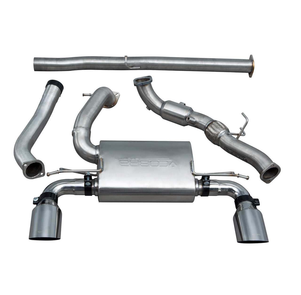 Cobra Sport Ford Focus RS (MK3) Turbo Back Exhaust - Performance HQ - United Kingdom
