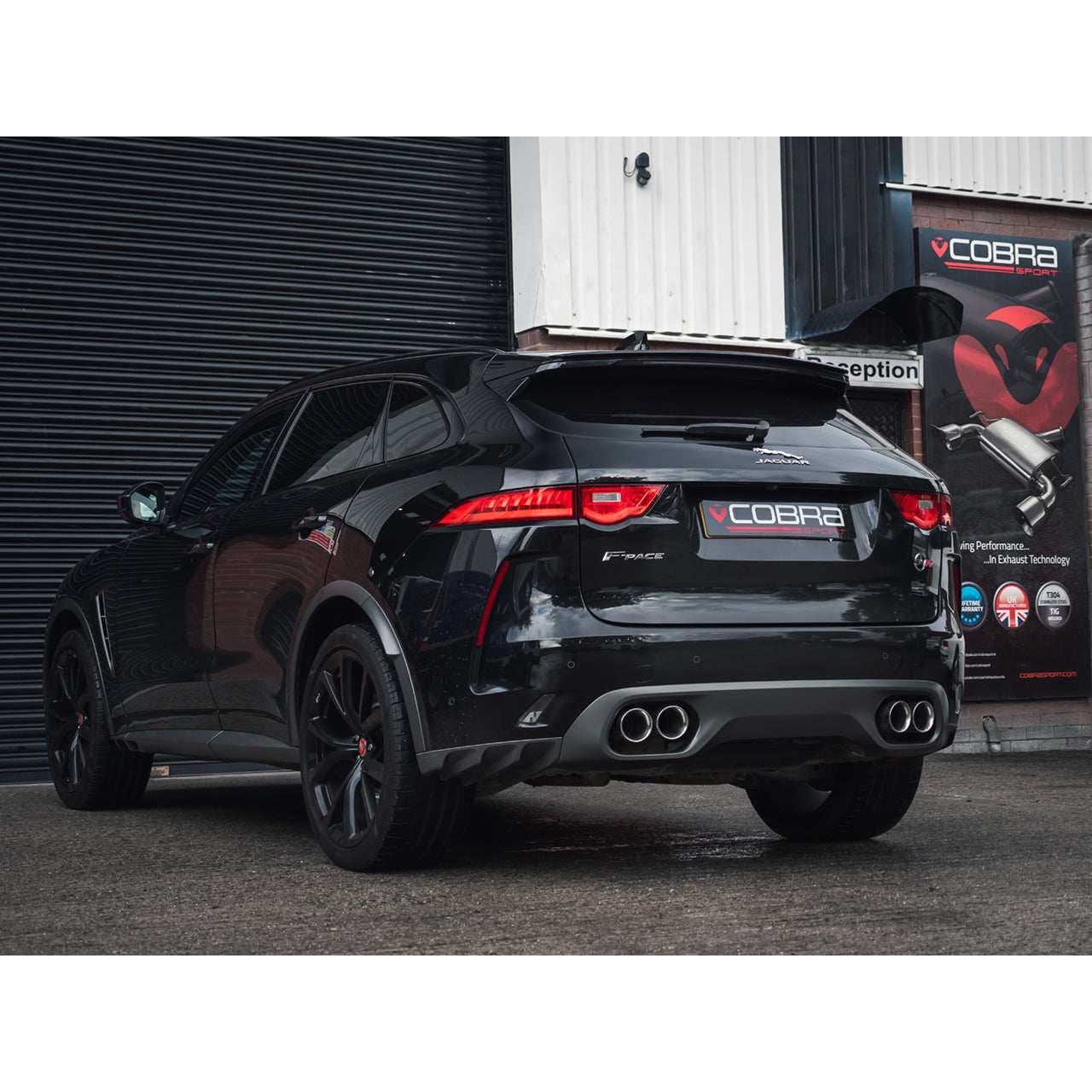 Cobra Sport Jaguar F-Pace SVR Resonator Delete Exhaust Pipe - Performance HQ - United Kingdom