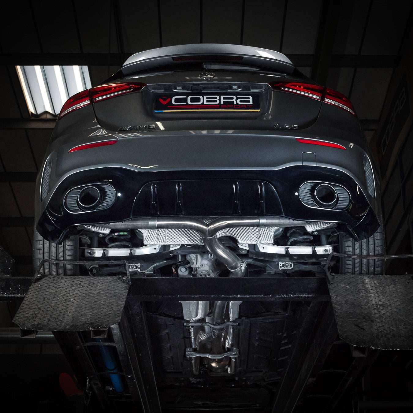 Cobra Sport Mercedes-AMG A 35 GPF Back Box Delete Race Rear Exhaust - Performance HQ - United Kingdom