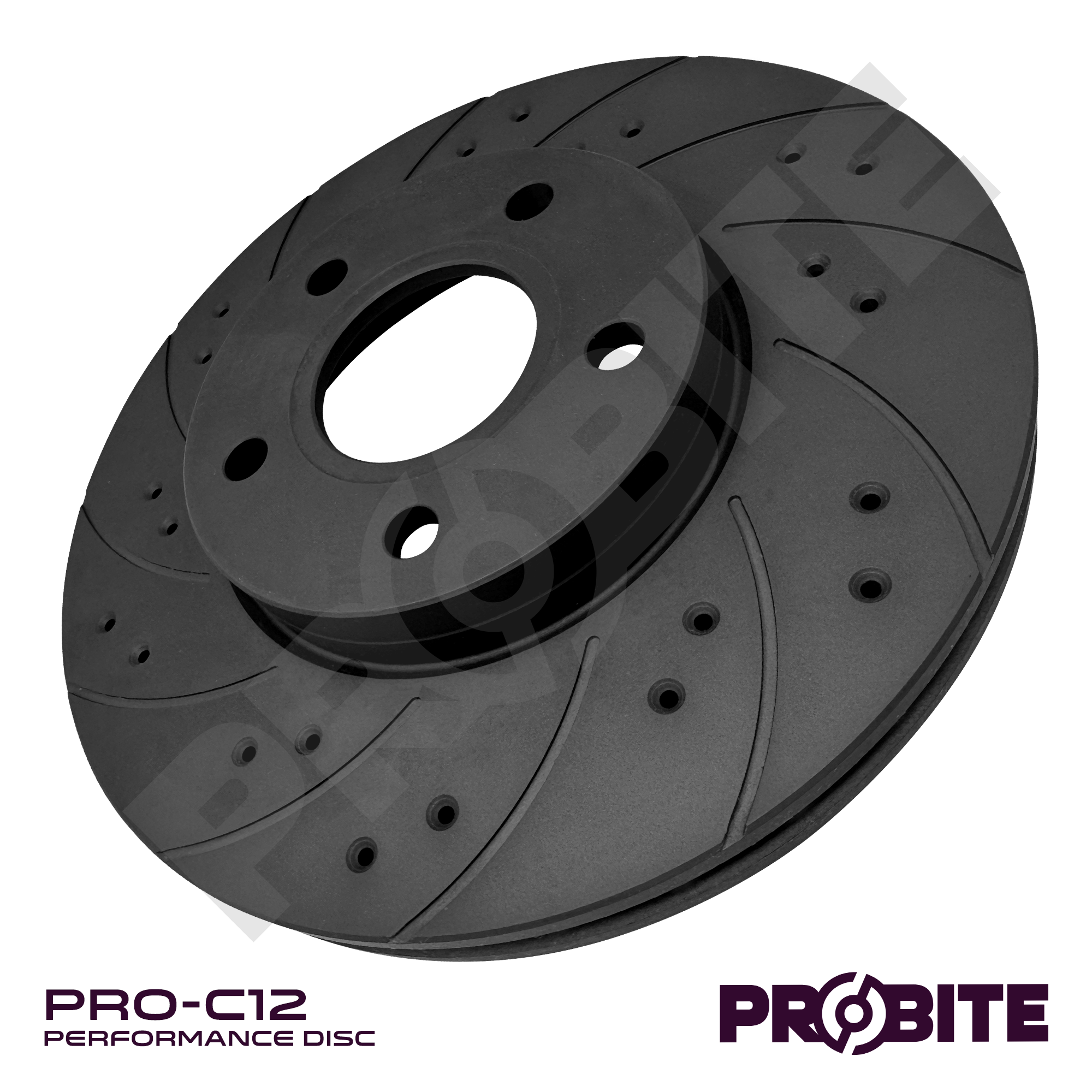 Probite Performance discs | Fronts | 313mm dia | Vented | Fits Mitsubishi