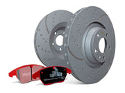EBC Brakes Bundle Rear 365mm GD Discs with Redstuff Pads PD12KR076 - Performance HQ - United Kingdom