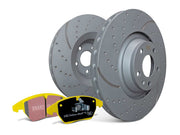 EBC Brakes Bundle Rear 281mm GD Discs with Yellowstuff Pads PD13KR412 - Performance HQ - United Kingdom