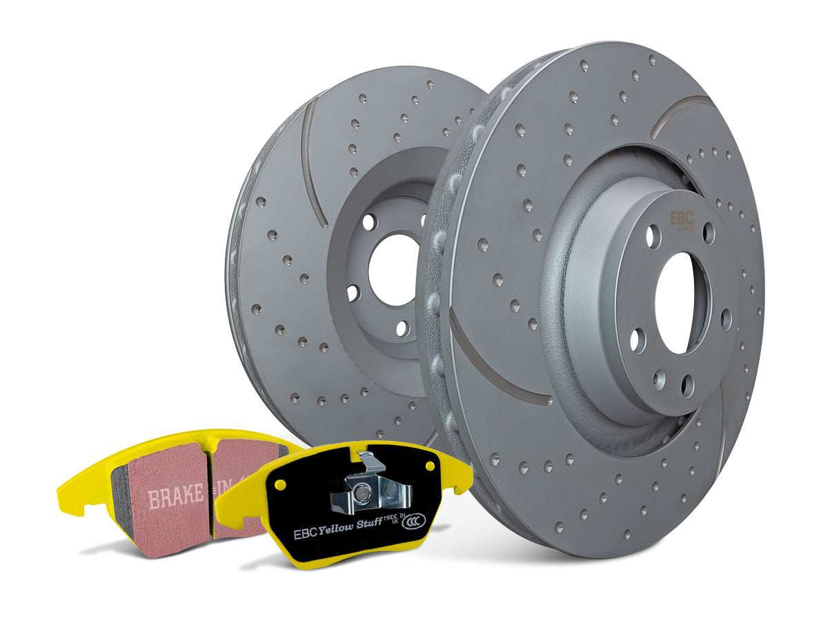 EBC Brakes Bundle Rear 280mm GD Discs with Yellowstuff Pads PD13KR540 - Performance HQ - United Kingdom