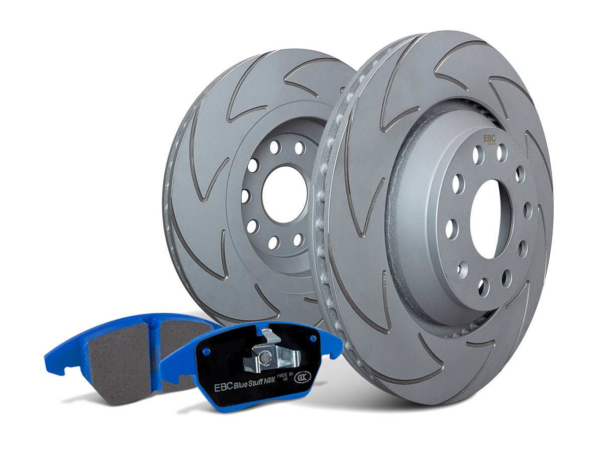 EBC Brakes Bundle Rear 302mm BSD Discs with Bluestuff Pads PD19KR331 - Performance HQ - United Kingdom