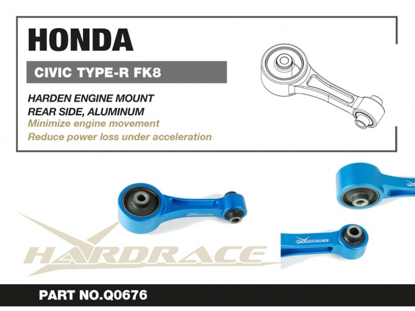 HARDRACE HONDA CIVIC TYPE R FK REAR UPRATED ENGINE MOUNT