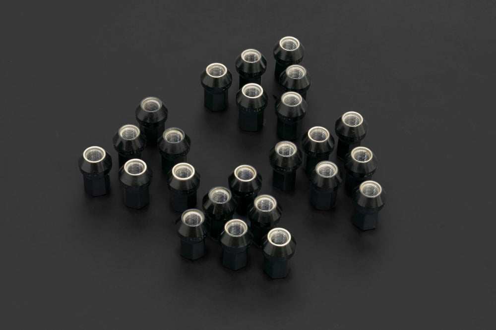 HARDRACE WHEEL LUG NUTS HEX 17 M12x15 LENGTH: 35MM CLOSE-END TYPE 60° CONICAL SEAT 24PCS - Performance HQ - United Kingdom