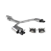 Scorpion Audi RS7 (C7) Half System with Carbon Tips