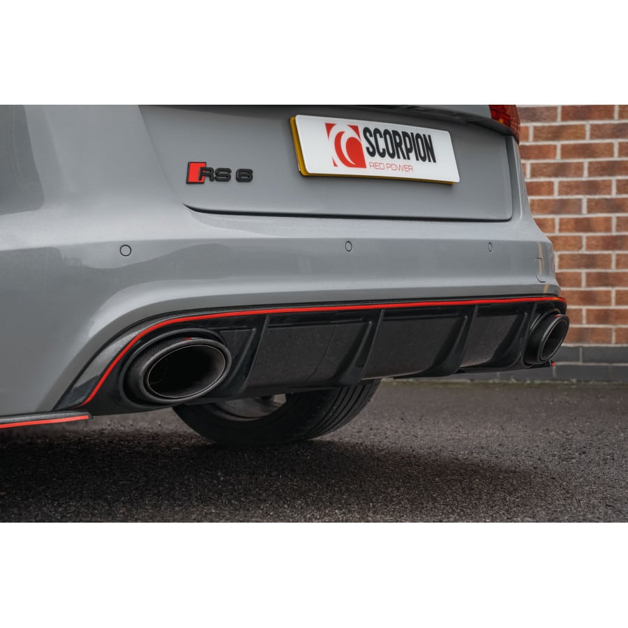 Scorpion Audi RS6 (C7) Half System with Carbon Tips