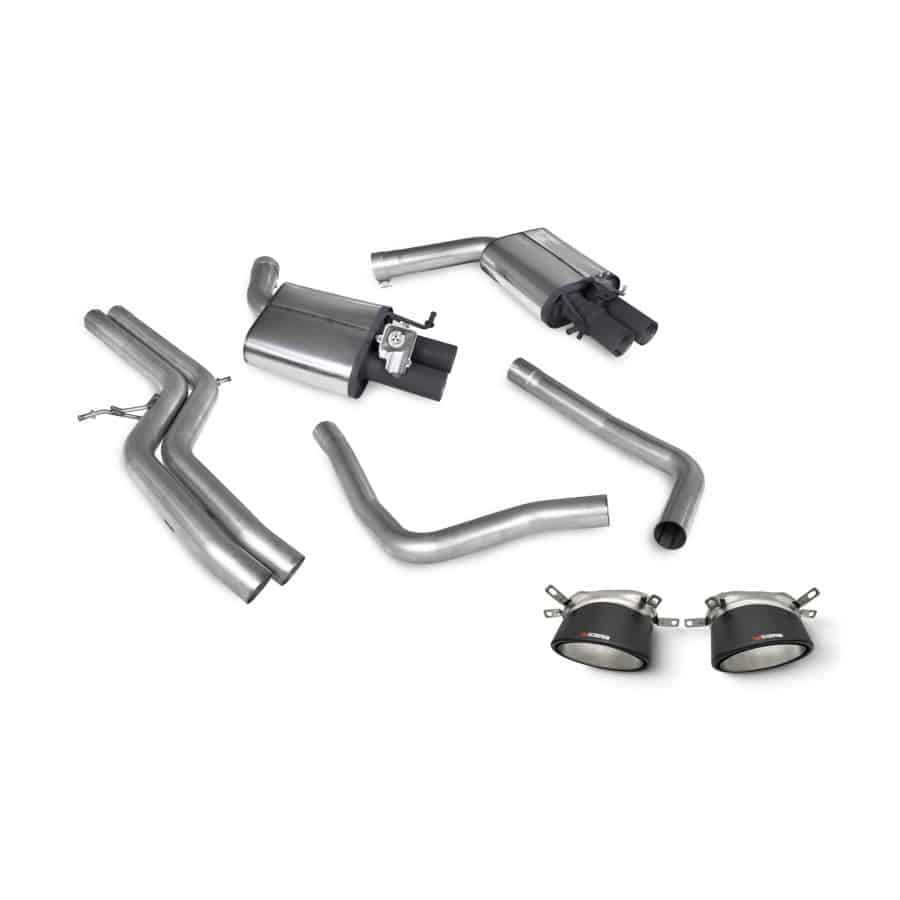 Scorpion Audi RS7 (C7) Half System with Carbon Tips