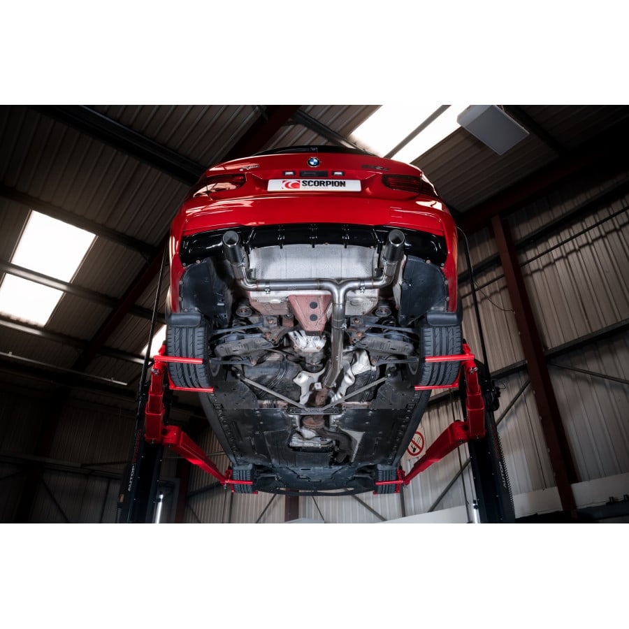 Scorpion BMW 330d 335d (F30 31) & 430d 435d (F32) Dual Exit Non Resonated Half System