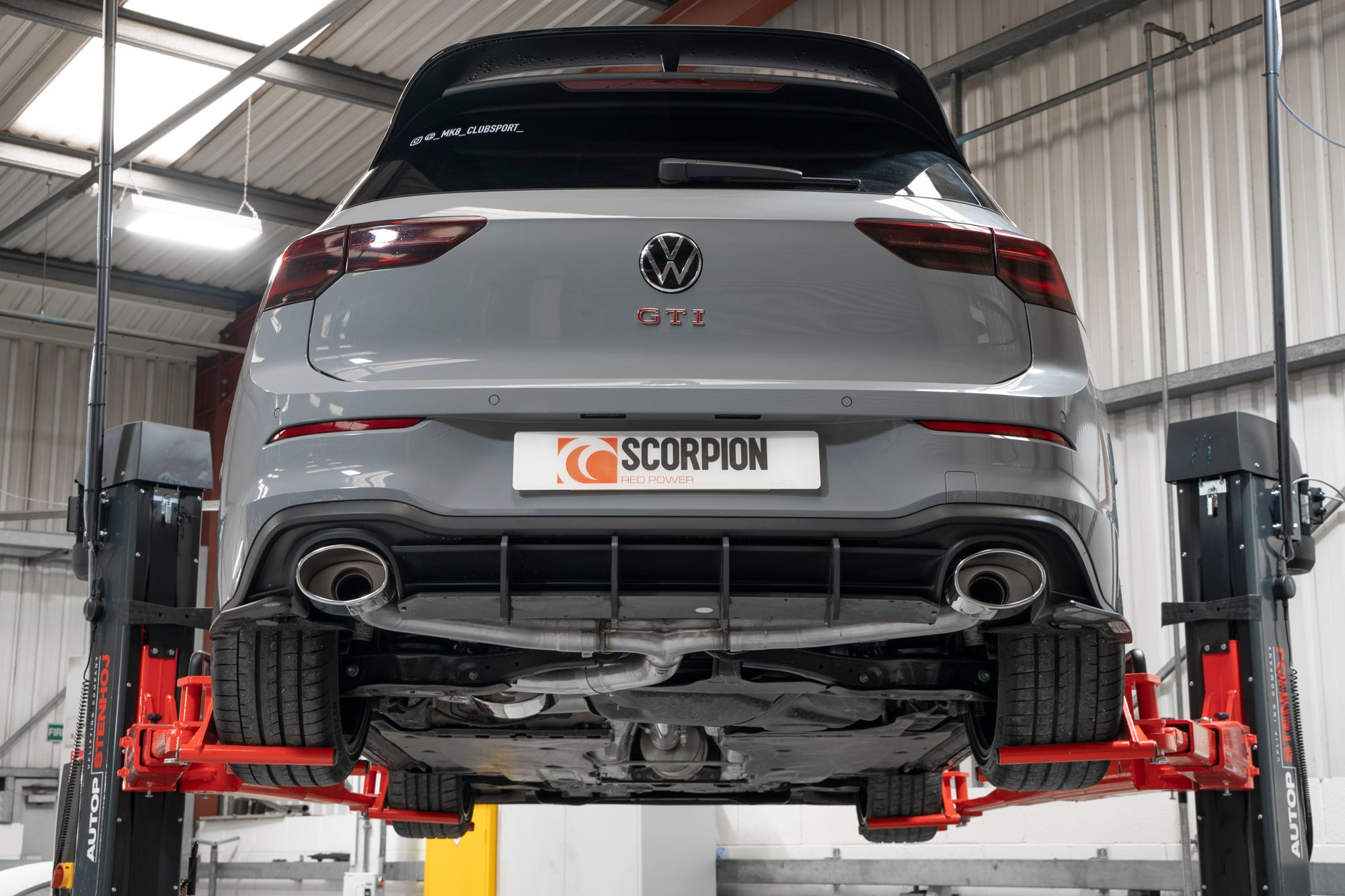 Scorpion Volkswagen Golf Mk8 GTI Clubsport GPF back Exhaust
