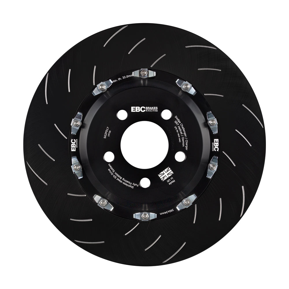 EBC Brakes 390x34mm Front Racing 2-Piece Floating Brake Discs (Pair) – OVERSIZE CONVERSION – SG2F017