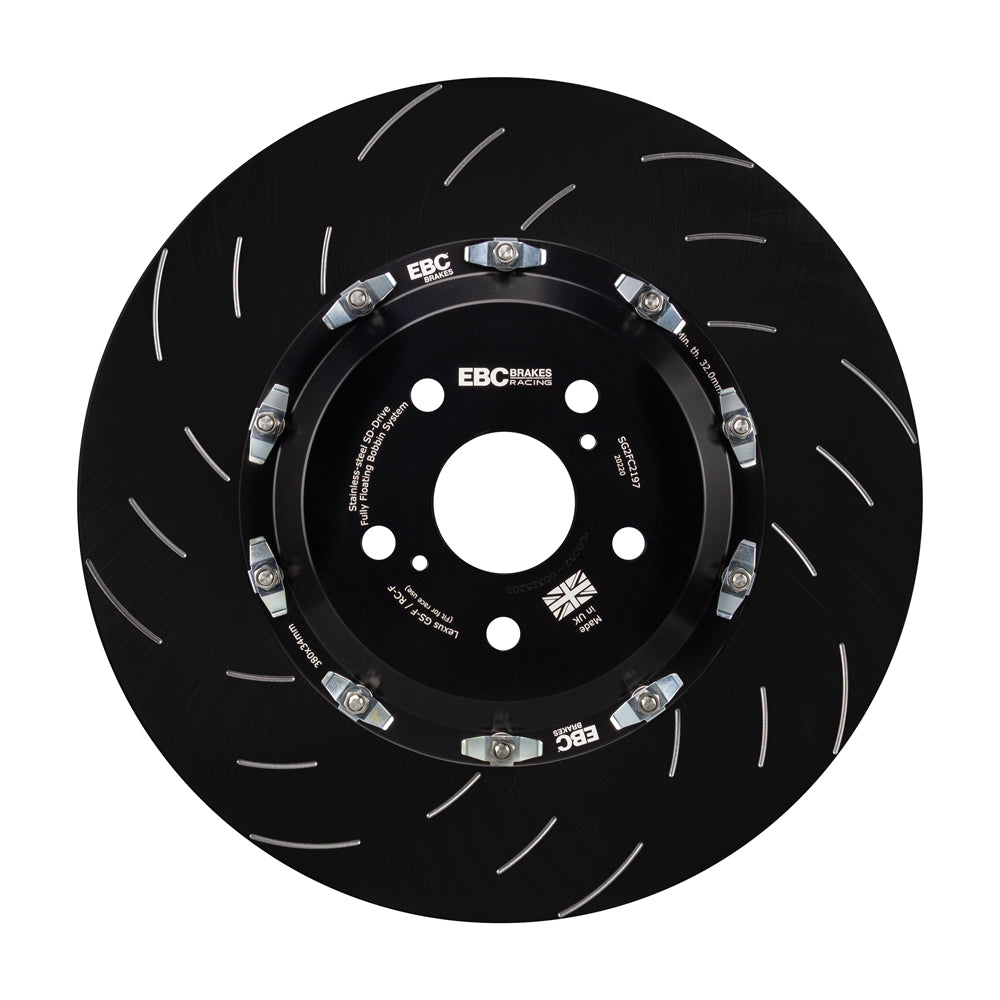 EBC Brakes 380x34mm Front Racing 2-Piece Floating Brake Discs (Pair) – SG2FC2197