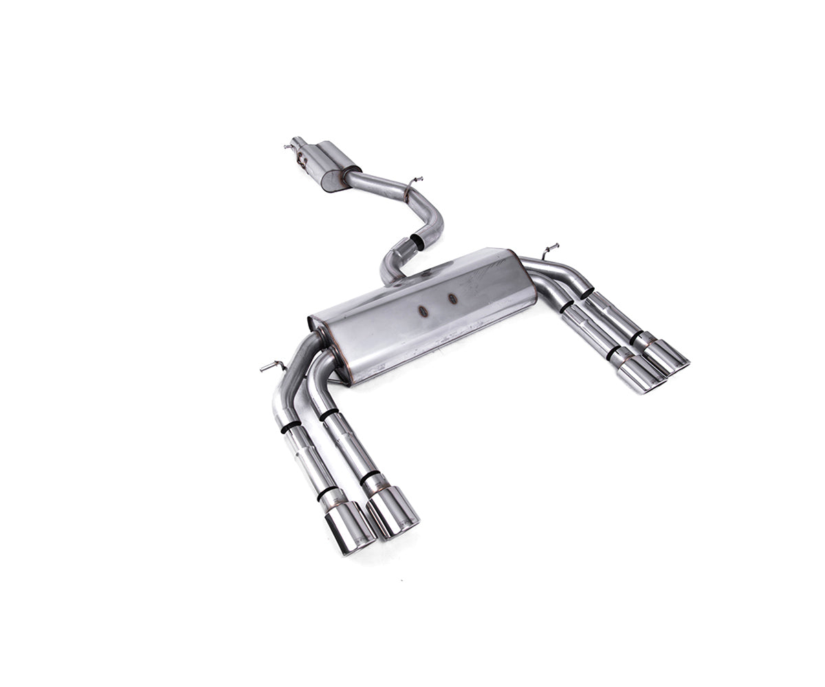 Milltek Sport Audi S3 8V Saloon/Cabrio Non-Valved Race Cat-Back Exhaust