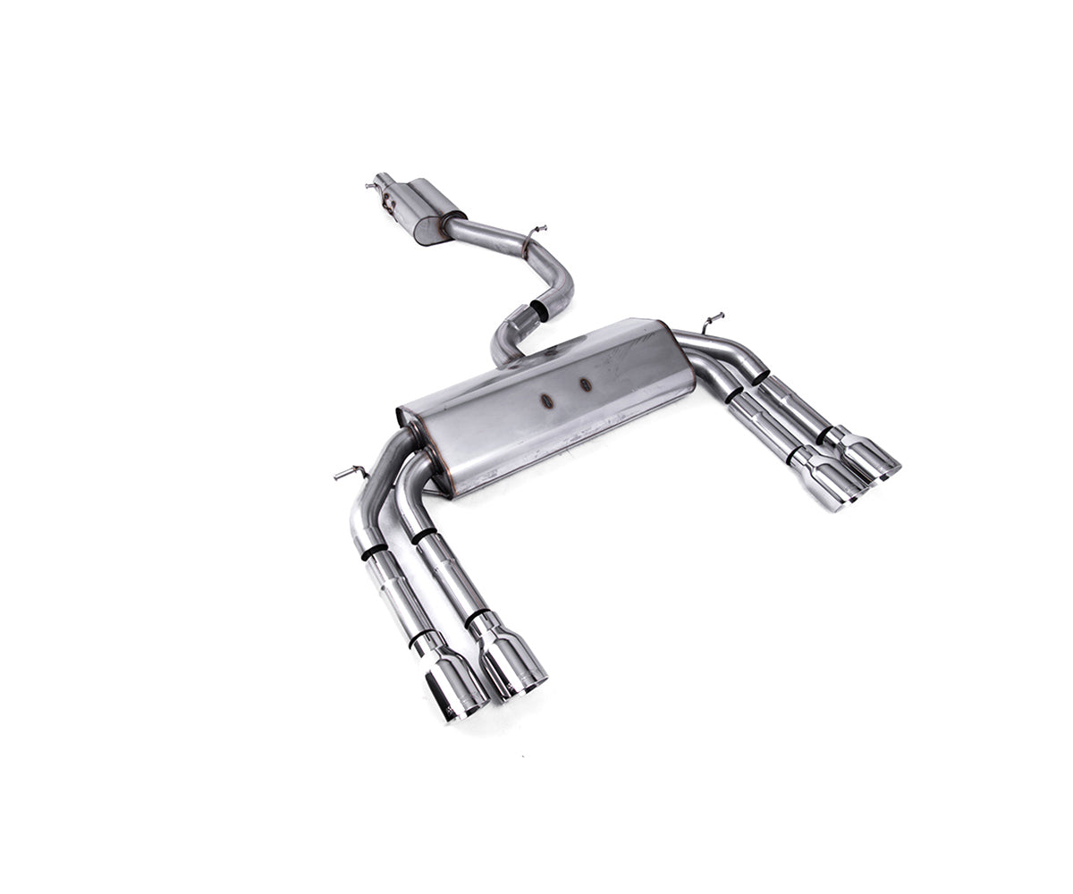 Milltek Sport Audi S3 8V Saloon/Cabrio Non-Valved Race Cat-Back Exhaust