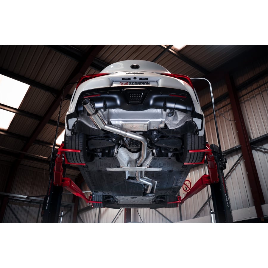 Scorpion Toyota GR Supra (A90) 3.0T 80MM Single Exit Cat Back Exhaust