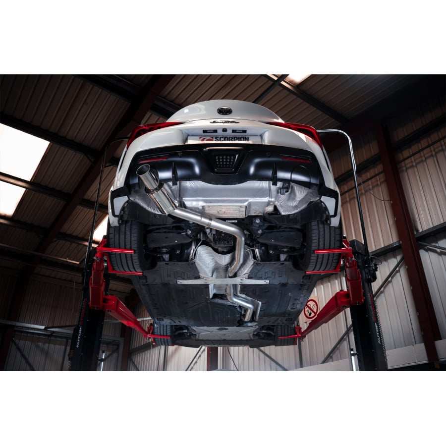 Scorpion Toyota GR Supra (A90) 3.0T 80MM Single Exit Cat Back Exhaust - Performance HQ - United Kingdom