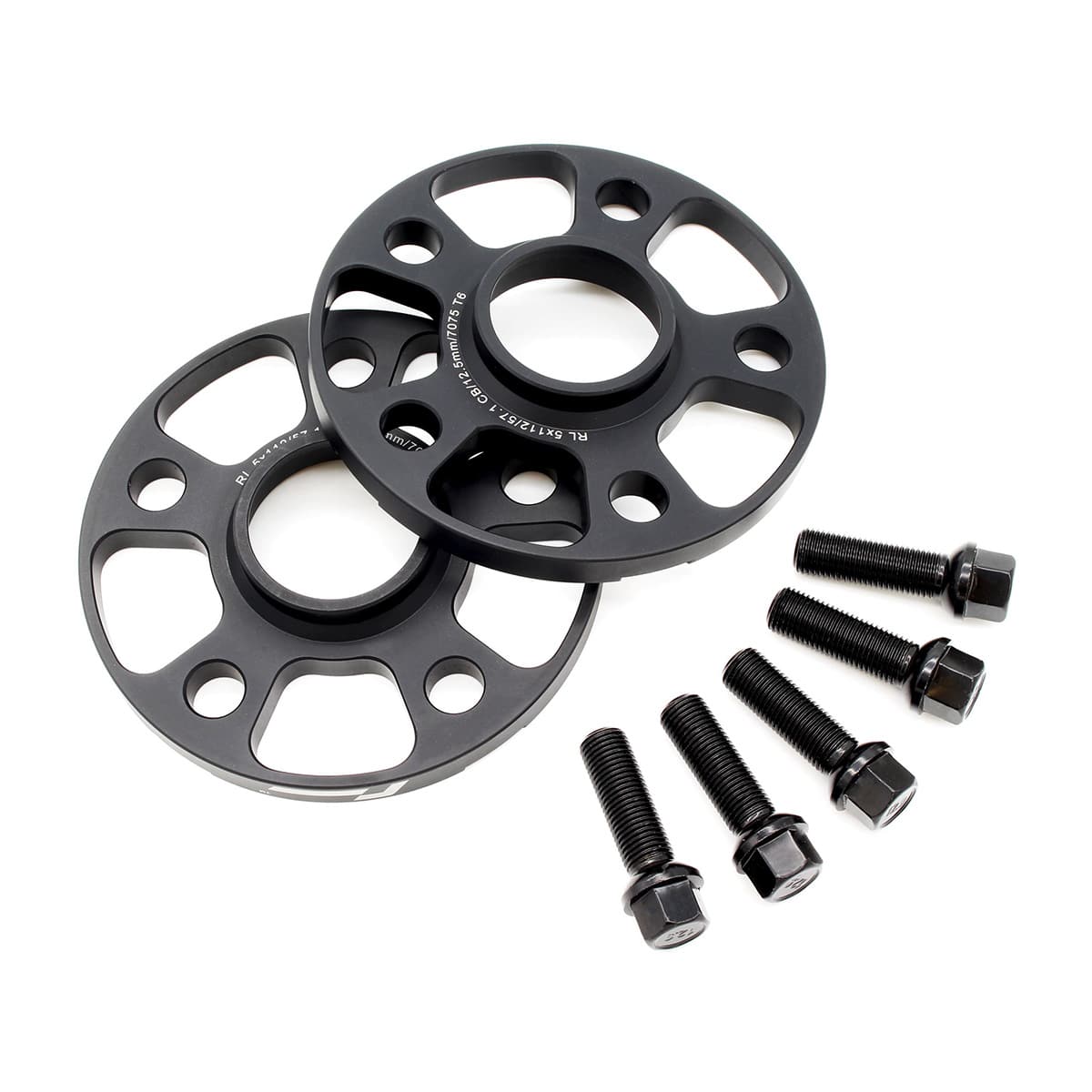 Racingline Hubcentric Wheel Spacer Pair & Bolts 5×112 (57.1mm CB)