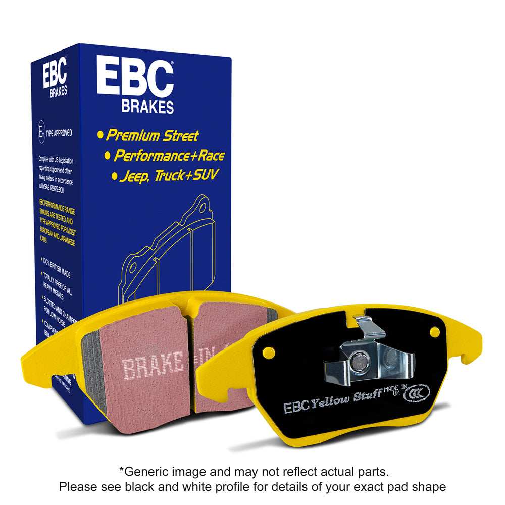 EBC Brakes Yellowstuff 4000 Series Street (DP42343R) - Performance HQ - United Kingdom