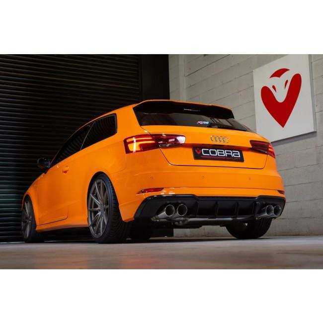 Cobra Sport Audi S3 (8V) 3 Door (Valved) (13-17) Cat Back Exhaust - Performance HQ - United Kingdom