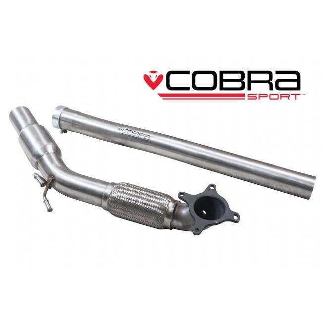 Cobra Sport Audi TT (Mk2) 1.8/2.0 TFSI (2WD) 2011-14 Front Downpipe Sports Cat/De-Cat Exhaust - Performance HQ - United Kingdom