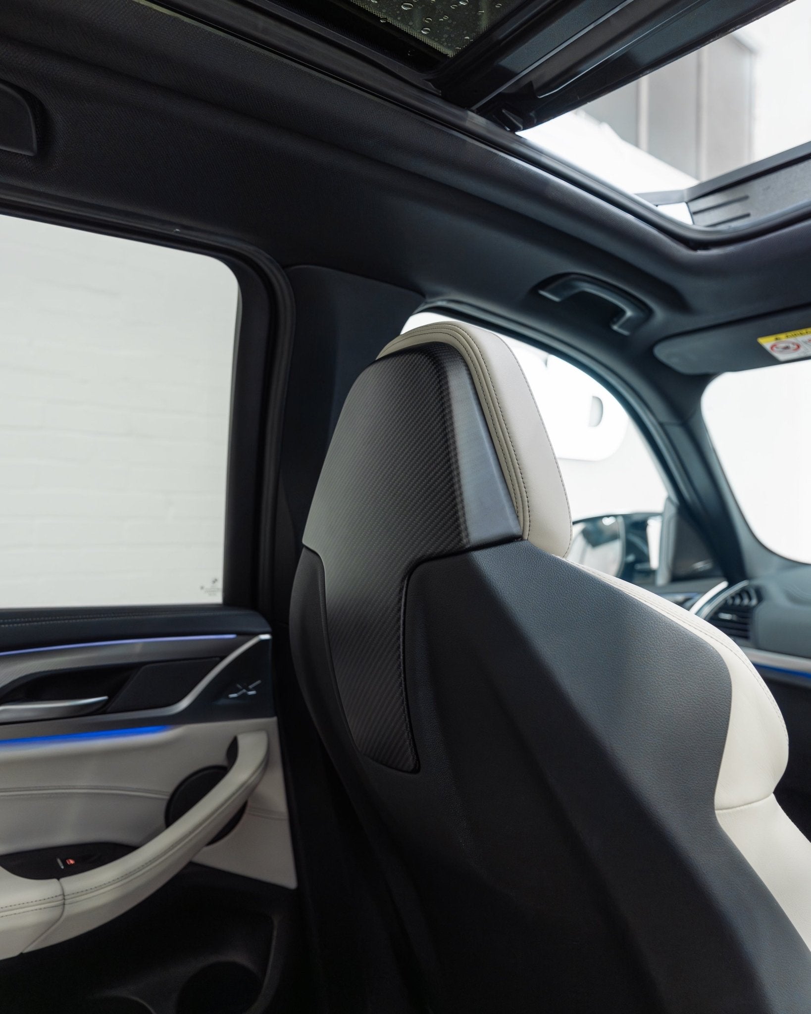 TRE BMW 2 Series G42, M3 G80, M4 G82, M2 G87 Pre-Preg Matte Carbon Fibre Seat Back Cover (2018+)