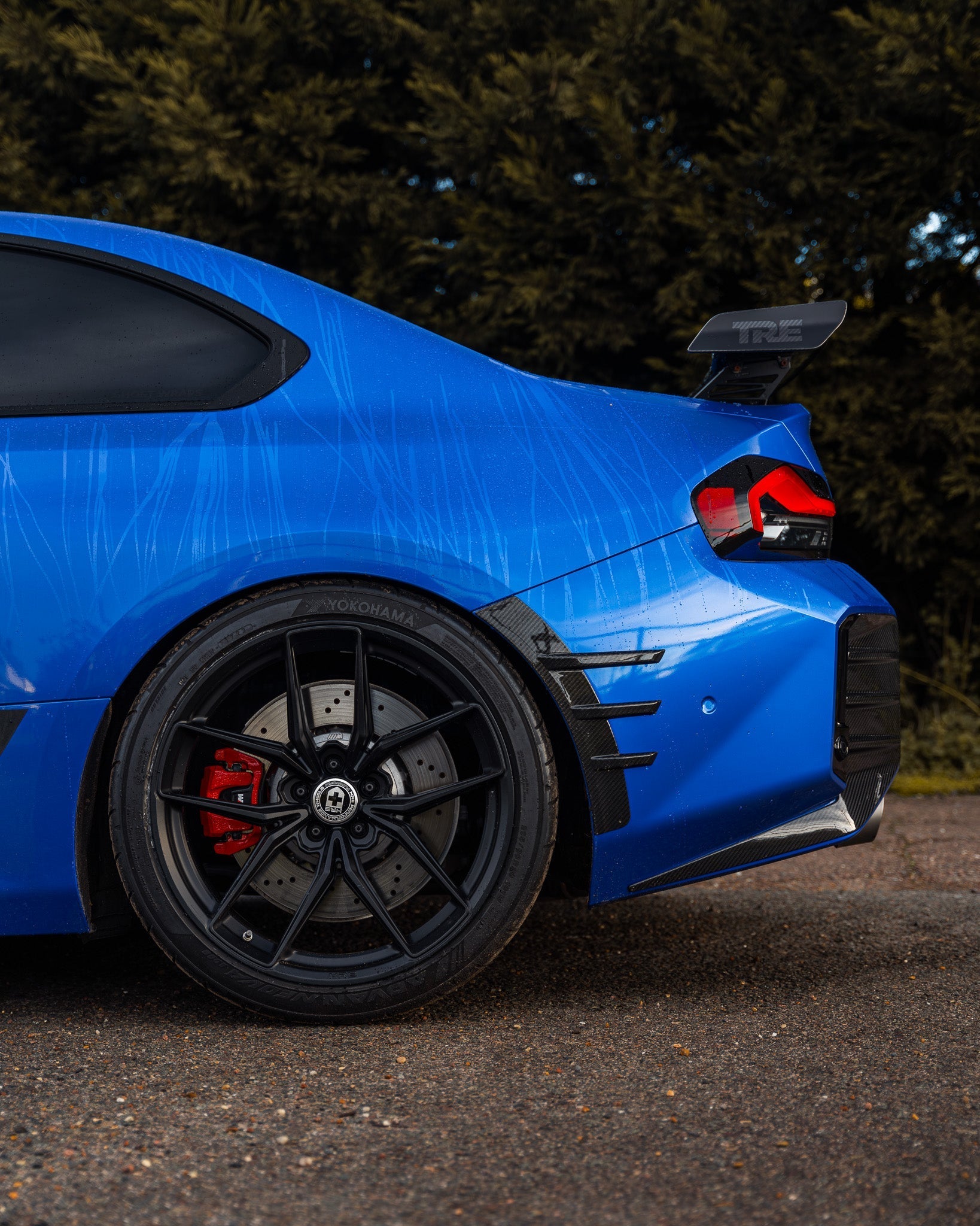 TRE BMW M2 G87 Pre-Preg Carbon Fibre Rear Side Fender Trim Spats (2023+)